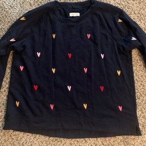 VGUC Loft/Lou and Grey heart sweatshirt